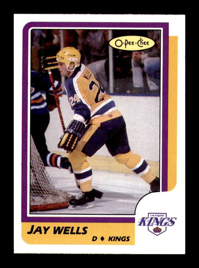 Load image into Gallery viewer, 1986-87 O-Pee-Chee Jay Wells #217 Los Angeles Kings NM Near Mint Image 1
