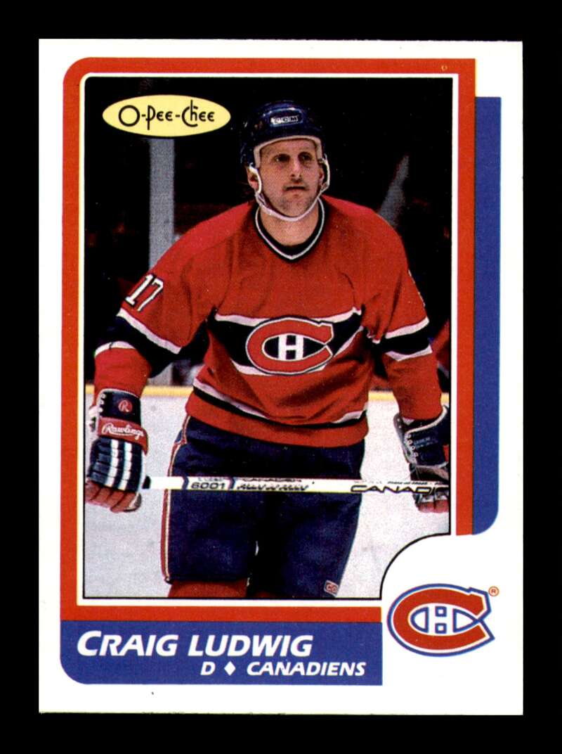 Load image into Gallery viewer, 1986-87 O-Pee-Chee Craig Ludwig #220 Montreal Canadiens NM Near Mint Image 1
