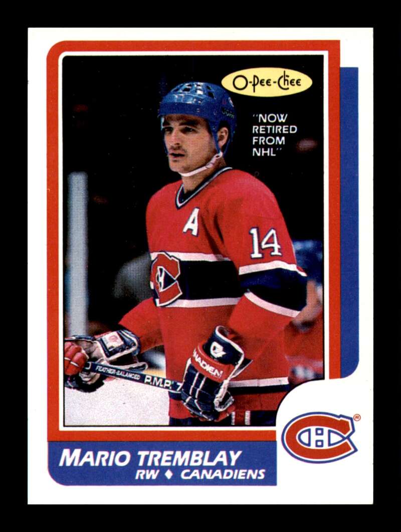 Load image into Gallery viewer, 1986-87 O-Pee-Chee Mario Tremblay #223 Montreal Canadiens NM Near Mint Image 1
