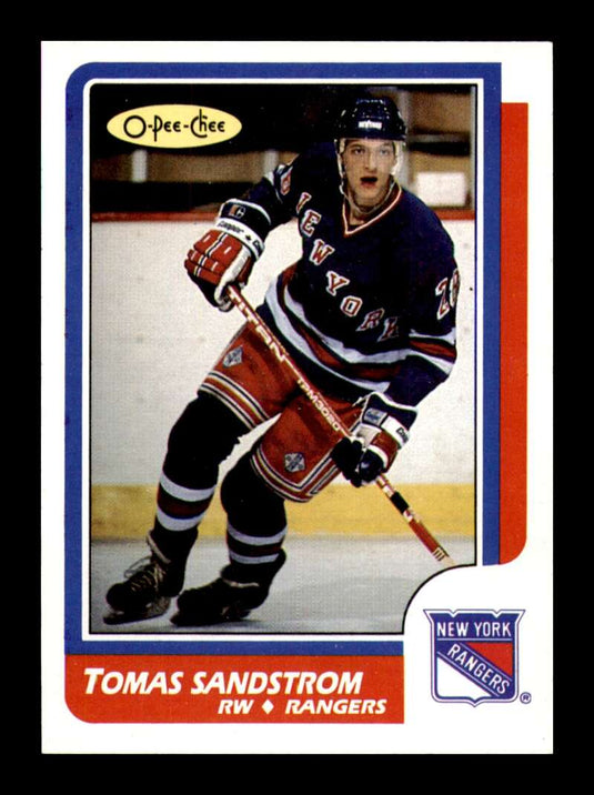 1986-87 O-Pee-Chee Tomas Sandstrom 