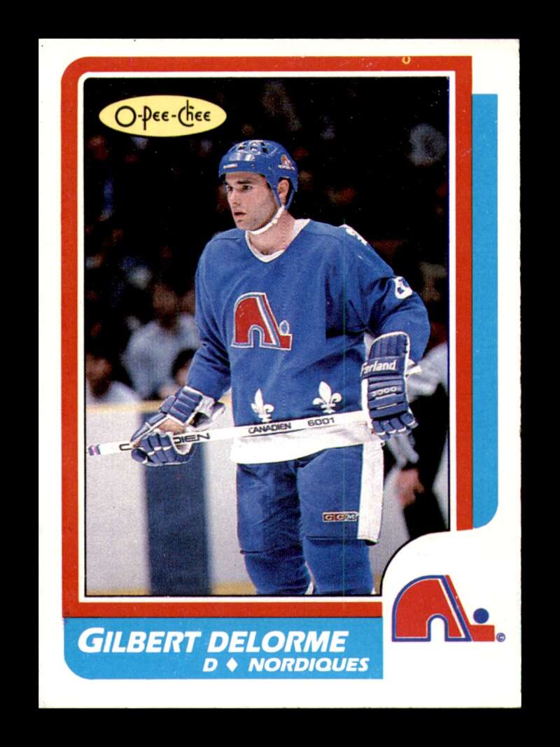 Load image into Gallery viewer, 1986-87 O-Pee-Chee Gilbert Delorme #234 Quebec Nordiques EX-EXMINT Image 1
