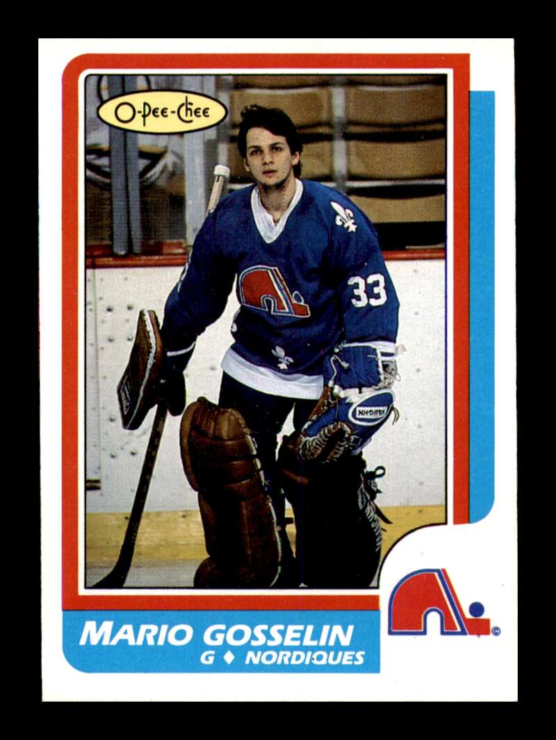 Load image into Gallery viewer, 1986-87 O-Pee-Chee Mario Gosselin #235 Quebec Nordiques NM Near Mint Image 1

