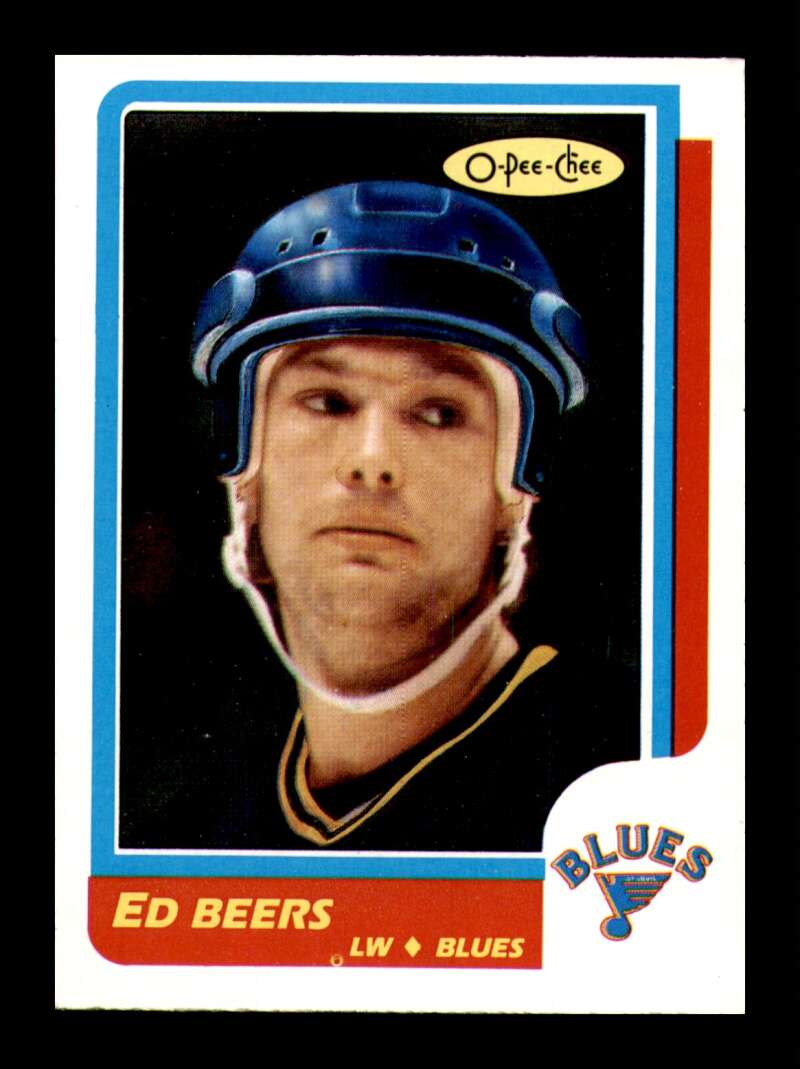 Load image into Gallery viewer, 1986-87 O-Pee-Chee Ed Beers #238 St. Louis Blues NM Near Mint Image 1
