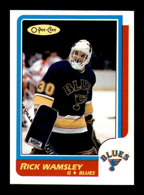 1986-87 O-Pee-Chee Rick Wamsley 