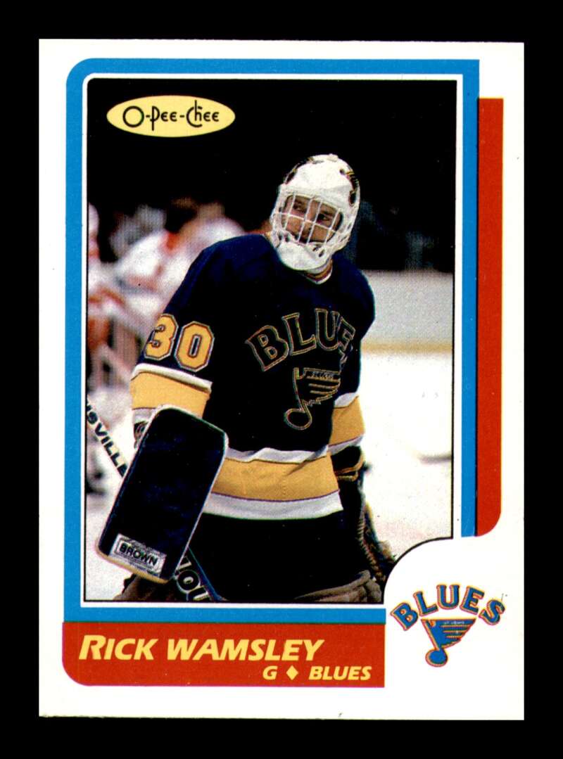 Load image into Gallery viewer, 1986-87 O-Pee-Chee Rick Wamsley #240 St. Louis Blues EX-EXMINT Image 1

