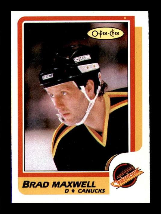 1986-87 O-Pee-Chee Brad Maxwell 