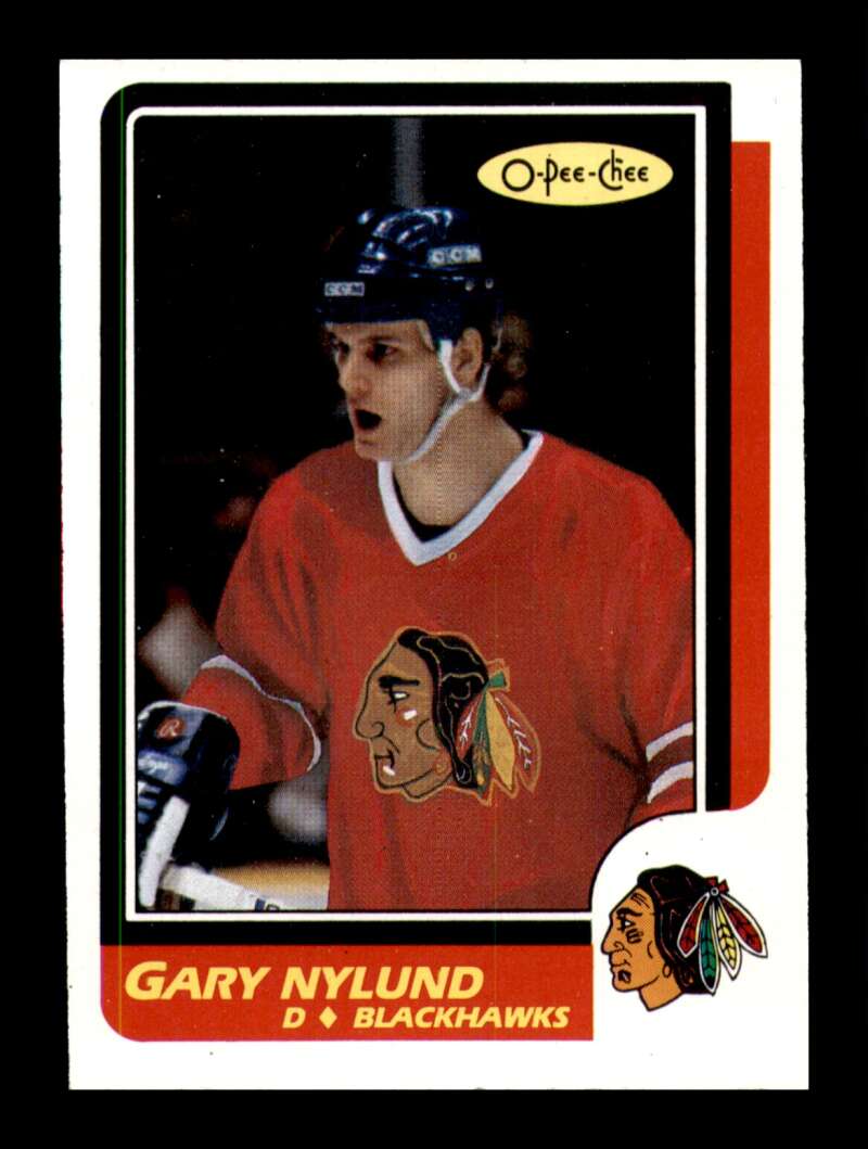Load image into Gallery viewer, 1986-87 O-Pee-Chee Gary Nylund #243 Chicago Blackhawks NM Near Mint Image 1

