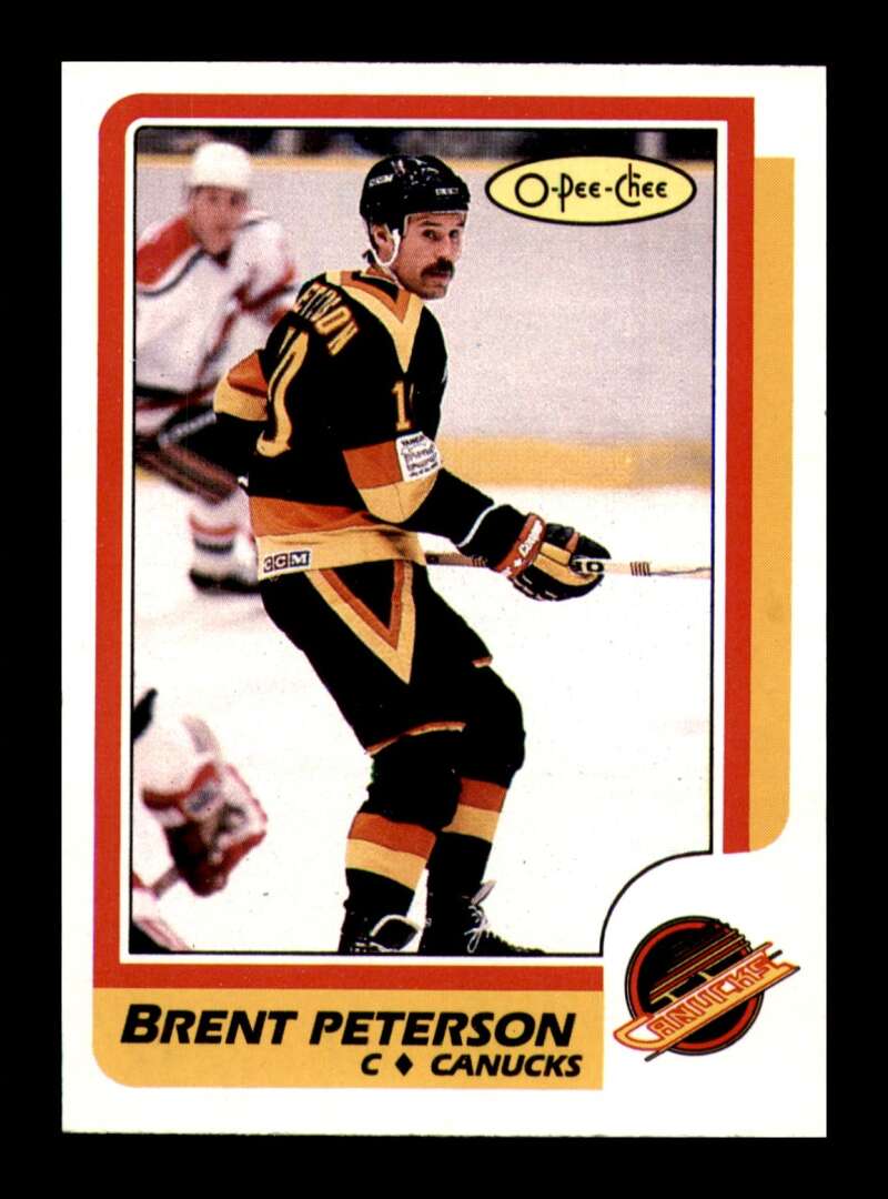 Load image into Gallery viewer, 1986-87 O-Pee-Chee Brent Peterson #251 Vancouver Canucks NM Near Mint Image 1
