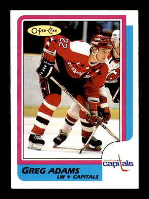 1986-87 O-Pee-Chee Greg Adams 