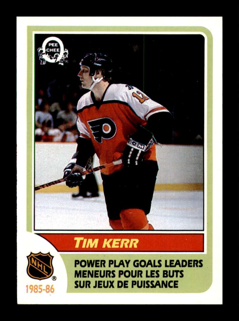 Load image into Gallery viewer, 1986-87 O-Pee-Chee Tim Kerr #261 League Leaders Philadelphia Flyers NM Near Mint Image 1
