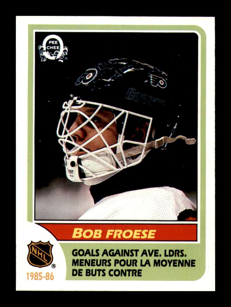 Load image into Gallery viewer, 1986-87 O-Pee-Chee Bob Froese #263 League Leaders Philadelphia Flyers NM Near Mint Image 1
