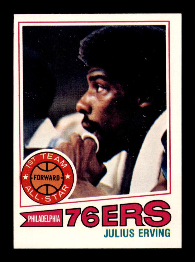 Load image into Gallery viewer, 1977-78 Topps Julius Erving #100 Philadelphia 76ers NM Near Mint Image 1
