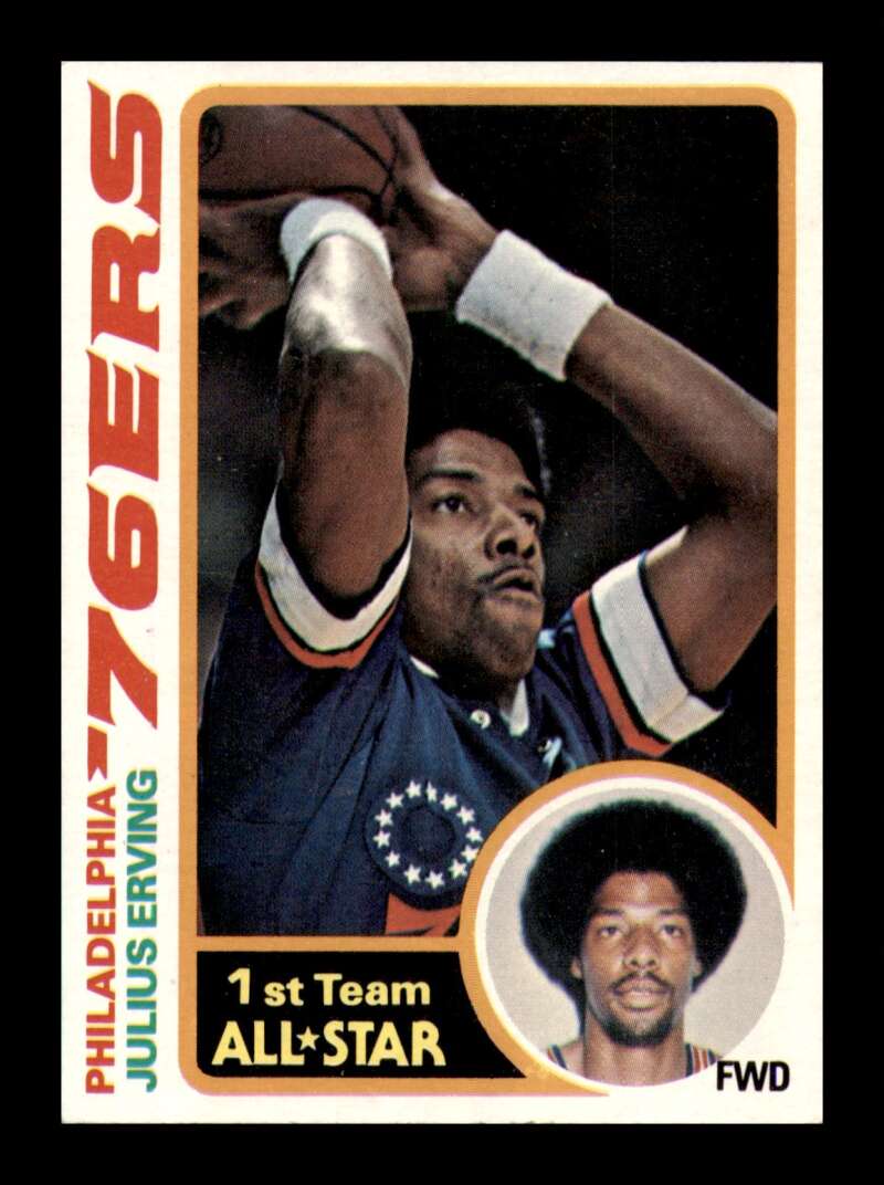 Load image into Gallery viewer, 1978-79 Topps Julius Erving #130 Philadelphia 76ers NM Near Mint Image 1
