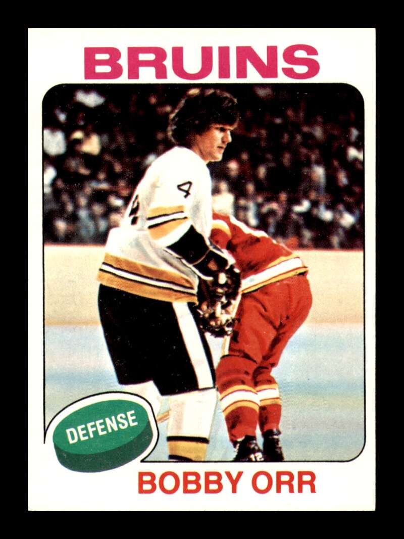 Load image into Gallery viewer, 1975-76 Topps Bobby Orr #100 Boston Bruins NM Near Mint Image 1
