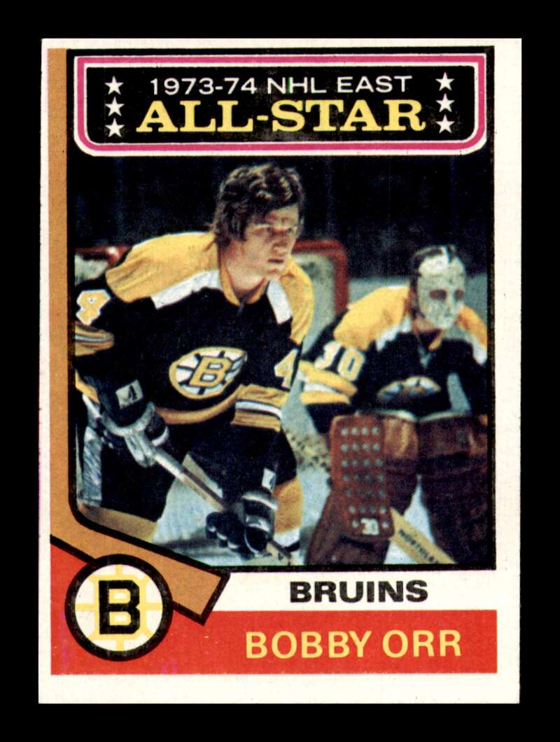 Load image into Gallery viewer, 1974-75 Topps Bobby Orr #130 Boston Bruins All Star NM Near Mint Image 1
