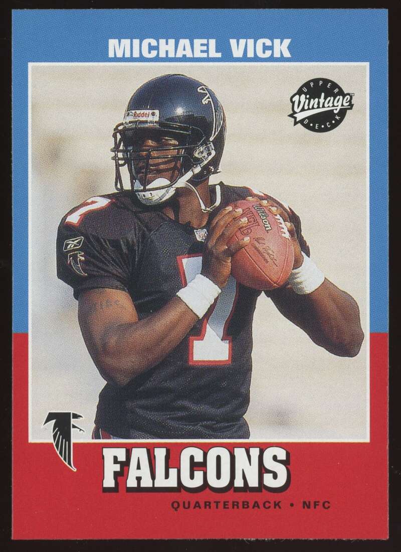 Load image into Gallery viewer, 2001 Upper Deck Vintage Michael Vick #204 Atlanta Falcons Rookie RC  Image 1
