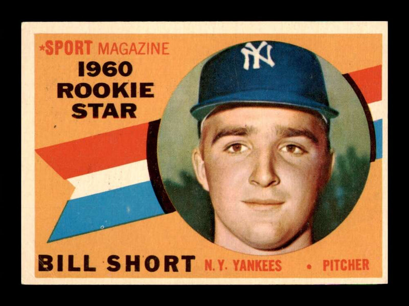 Load image into Gallery viewer, 1960 Topps Bill Short #142 New York Yankees Rookie RC VG-VGEX Corner Crease Image 1
