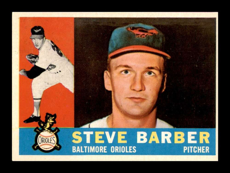 Load image into Gallery viewer, 1960 Topps Steve Barber #514 Baltimore Orioles Rookie RC NM Near Mint Image 1
