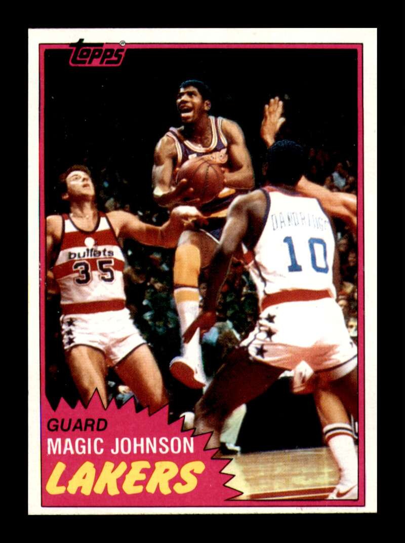 Load image into Gallery viewer, 1981-82 Topps Magic Johnson #21 2nd Year Los Angeles Lakers NM Near Mint Image 1

