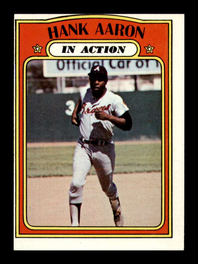 Load image into Gallery viewer, 1972 Topps Hank Aaron #300 Atlanta Braves In Action NM Near Mint Image 1
