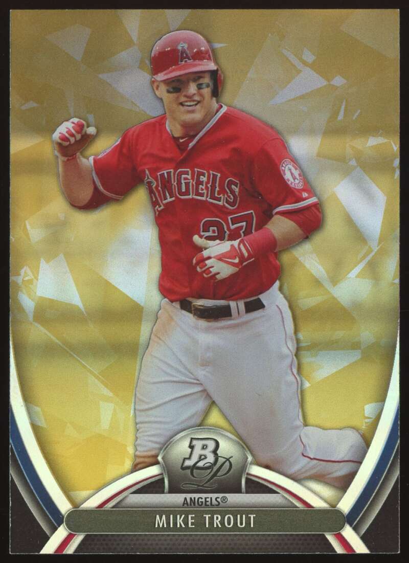 Load image into Gallery viewer, 2013 Bowman Platinum Gold Mike Trout #2 Los Angeles Angels  Image 1
