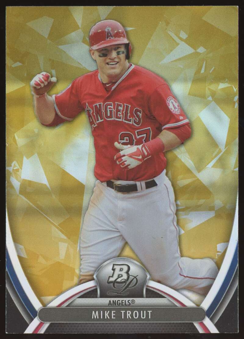 Load image into Gallery viewer, 2013 Bowman Platinum Gold Mike Trout #2 Los Angeles Angels  Image 1
