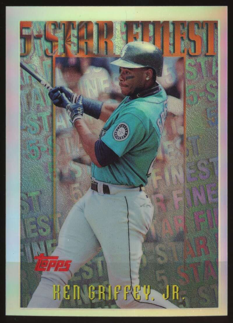 Load image into Gallery viewer, 1996 Topps Mystery Finest Refractor Ken Griffey Jr #M25 Mariners 5 Star Finest Image 1
