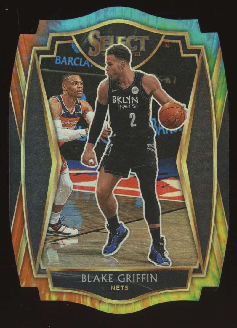 Load image into Gallery viewer, 2020-21 Panini Select Tie-Dye Prizm Die-Cut Blake Griffin #129 Brooklyn Nets /25  Image 1
