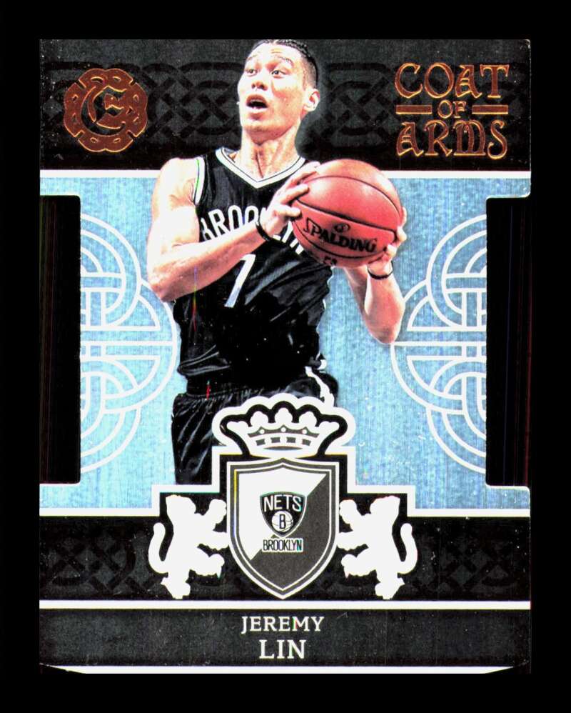 Load image into Gallery viewer, 2016-17 Panini Excalibur Coat of Arms Die Cut Jeremy Lin #40 Brooklyn Nets  Image 1

