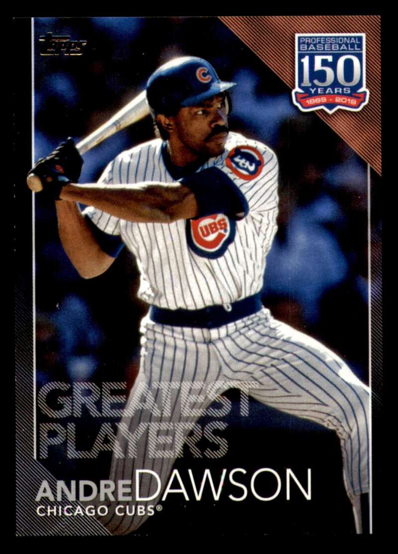Load image into Gallery viewer, 2019 Topps Update 150 Years Black Andre Dawson #150-5 Chicago Cubs /299  Image 1
