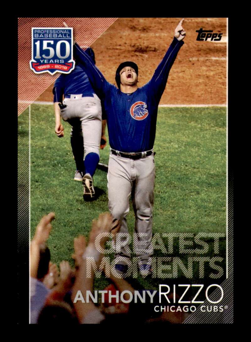 Load image into Gallery viewer, 2019 Topps 150 Years Black Anthony Rizzo #GM-22 Chicago Cubs /299  Image 1
