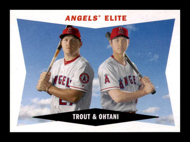 2020 Topps Archives Combo Mike Trout Shohei Ohtani 