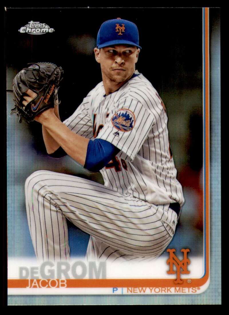Load image into Gallery viewer, 2019 Topps Chrome Refractor Jacob deGrom #59 New York Mets  Image 1
