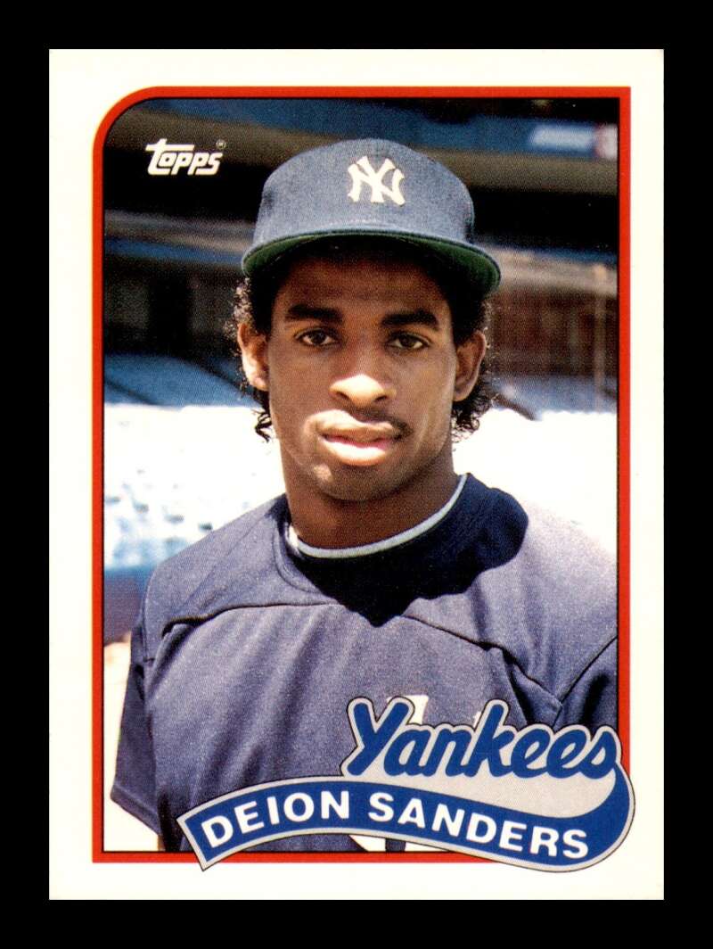 Load image into Gallery viewer, 1989 Topps Traded Deion Sanders #110T New York Yankees Rookie RC NM Near Mint Image 1
