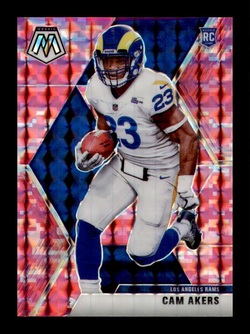 Load image into Gallery viewer, 2020 Panini Mosaic Pink Camo Prizm Cam Akers #221 Los Angeles Rams Rookie RC  Image 1
