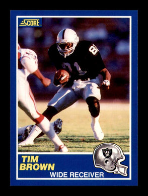 1989 Score Tim Brown 