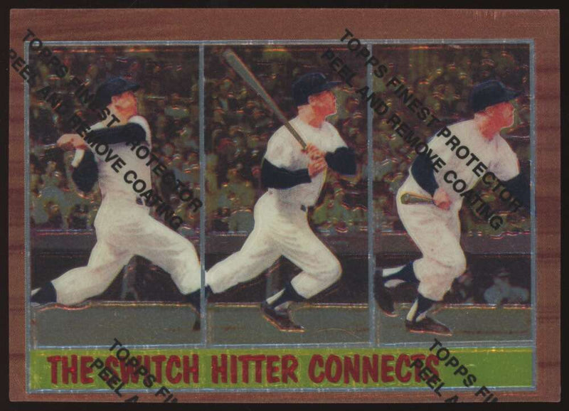 Load image into Gallery viewer, 1997 Topps Finest Mickey Mantle #34 New York Yankees 1962 Topps #318 Image 1
