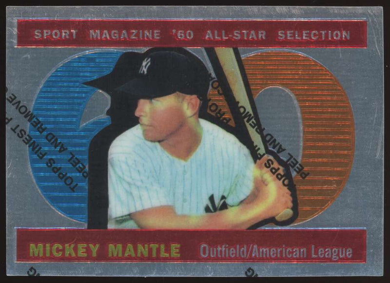 Load image into Gallery viewer, 1997 Topps Finest Mickey Mantle #29 New York Yankees 1960 Topps All Star #563 Image 1
