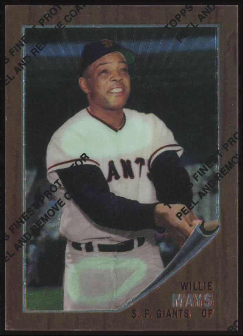Load image into Gallery viewer, 1997 Topps Finest Willie Mays #16 San Francisco Giants 1962 Topps #300 Image 1
