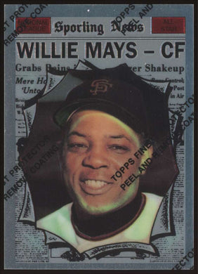 1997 Topps Finest Willie Mays 