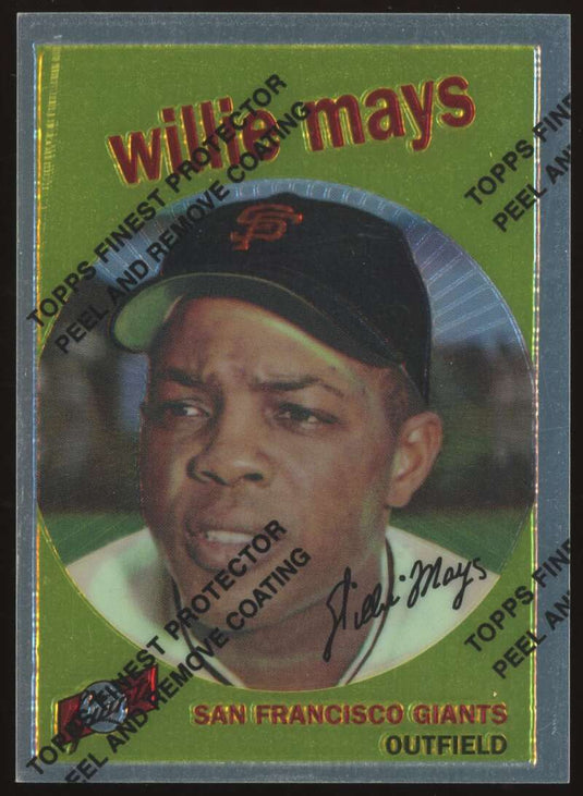 1997 Topps Finest Willie Mays #11 San Francisco Giants 1959 Topps #50