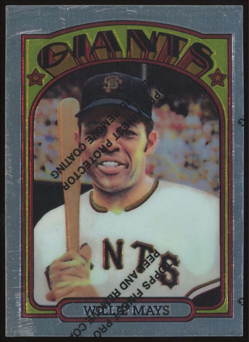 Load image into Gallery viewer, 1997 Topps Finest Willie Mays #26 San Francisco Giants 1972 Topps #49 Image 1
