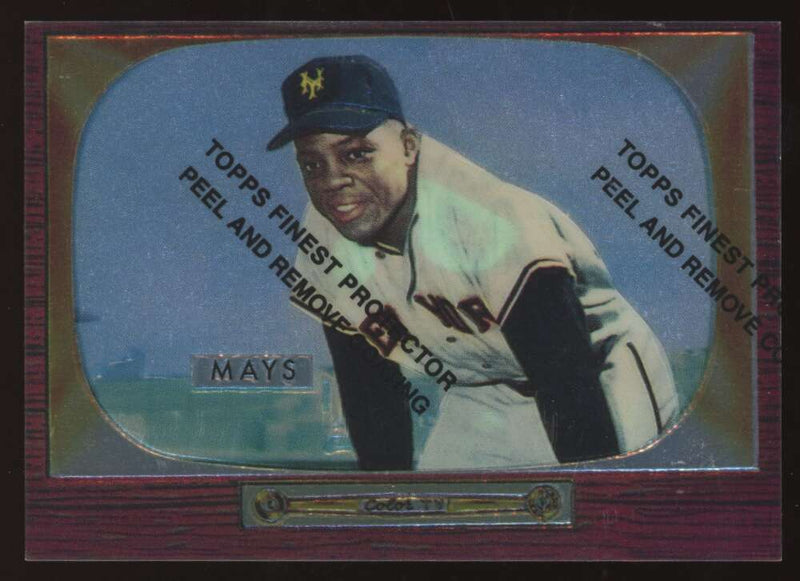Load image into Gallery viewer, 1997 Topps Finest Willie Mays #6 New York Giants 1955 Bowman #184 Image 1
