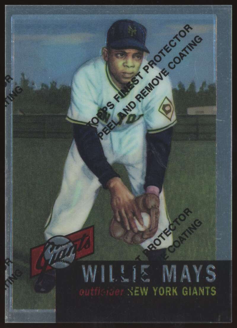 Load image into Gallery viewer, 1997 Topps Finest Willie Mays #3 New York Giants 1953 Topps #244 Image 1
