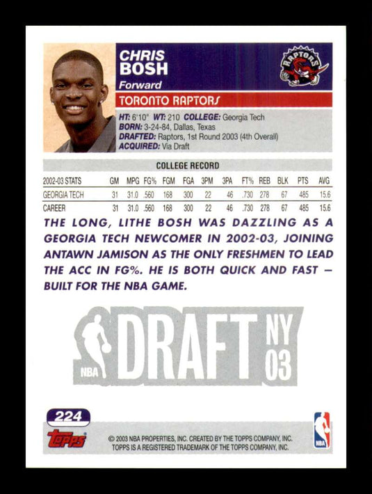 2003-04 Topps Chris Bosh 