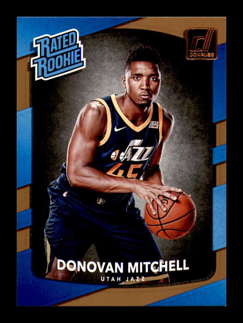 Load image into Gallery viewer, 2017-18 Donruss Donovan Mitchell #188 Utah Jazz Rookie RC  Image 1
