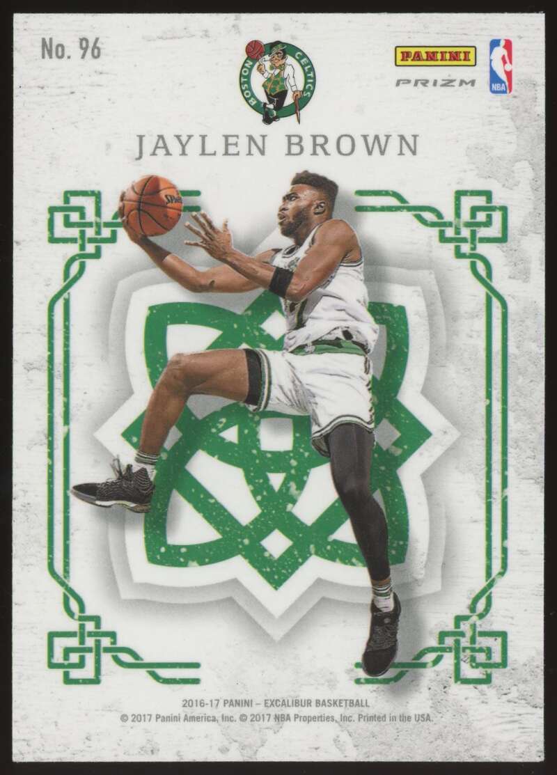 Load image into Gallery viewer, 2016-17 Panini Excalibur Crusade Silver Prizm Jaylen Brown #96 Boston Celtics Rookie RC Image 2
