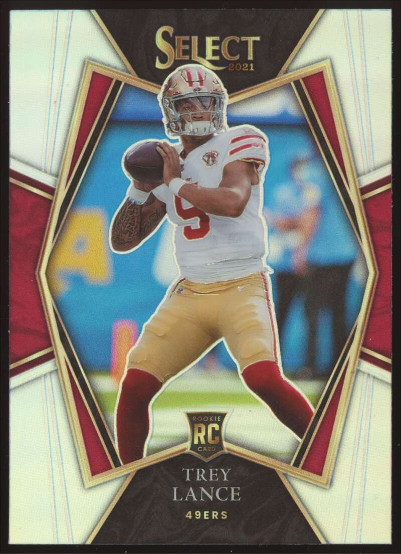 Load image into Gallery viewer, 2021 Panini Select Silver Prizm Trey Lance #145 San Francisco 49ers Rookie RC Image 1
