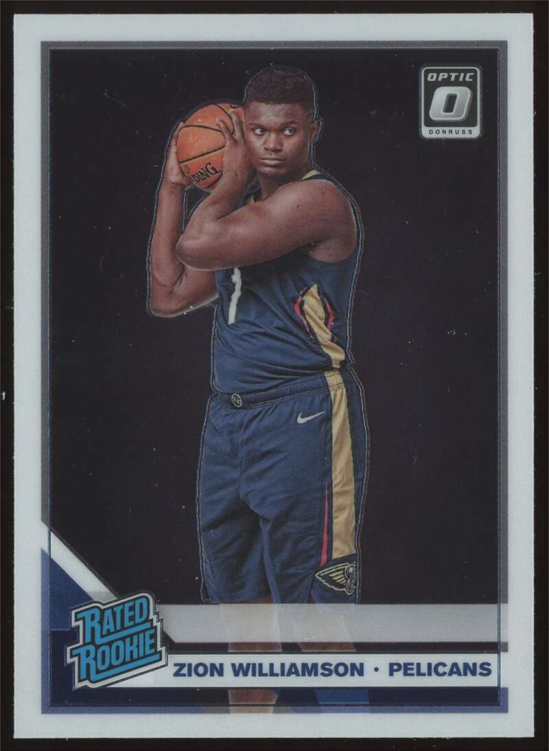 Load image into Gallery viewer, 2019-20 Donruss Optic Zion Williamson #158 New Orleans Pelicans Rookie RC  Image 1

