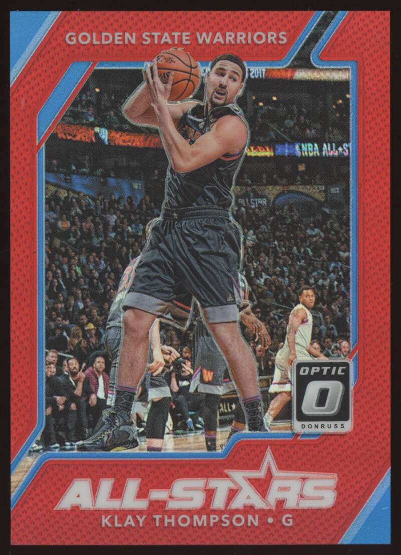 Load image into Gallery viewer, 2017-18 Donruss Optic All Stars Red Prizm Klay Thompson #8 Golden State Warriors /99  Image 1
